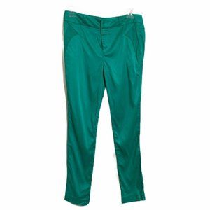 Vero Moda Classic Green Slim Satin Pants Size 6